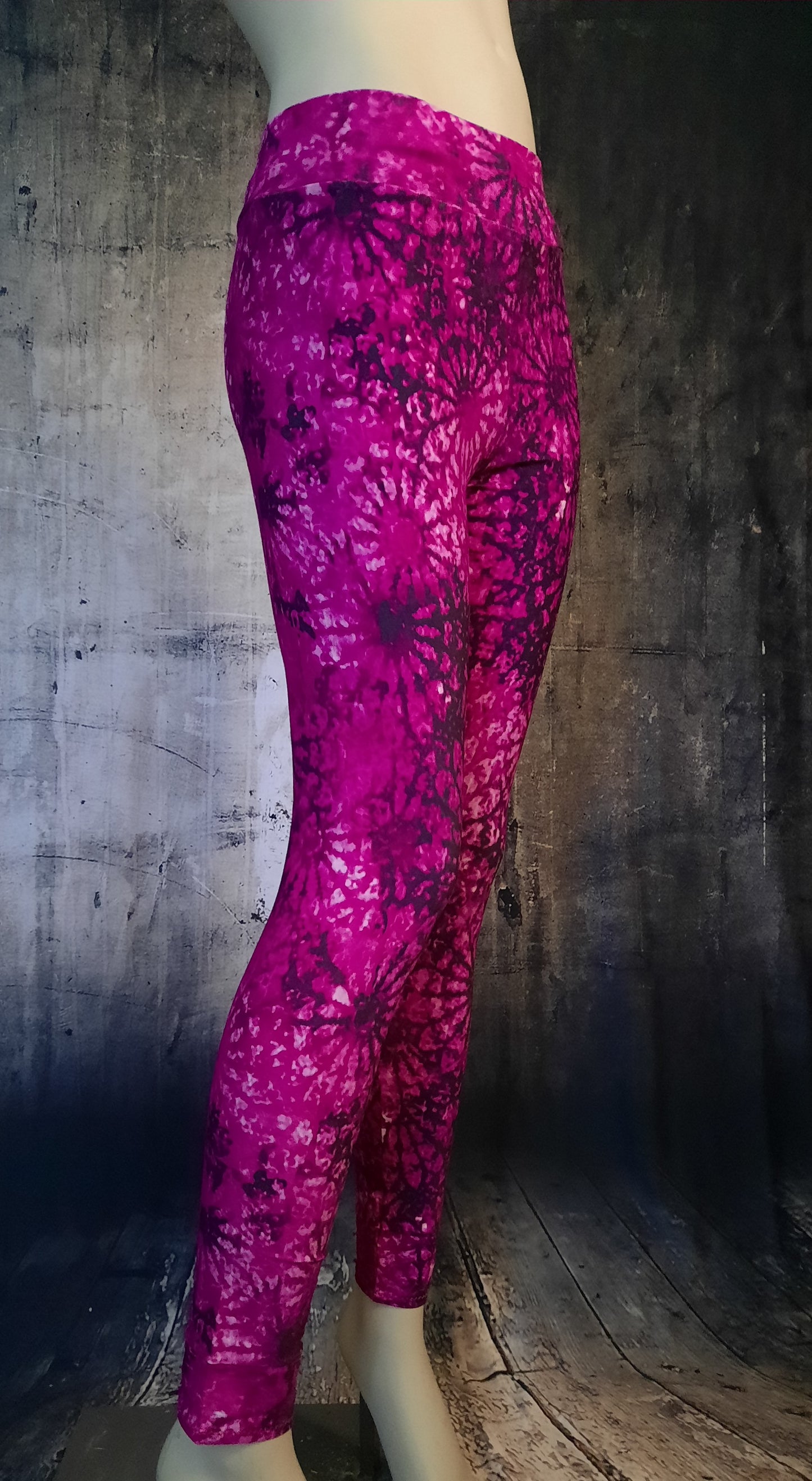 Leggings Batik mit Mandalamuster - Größe S