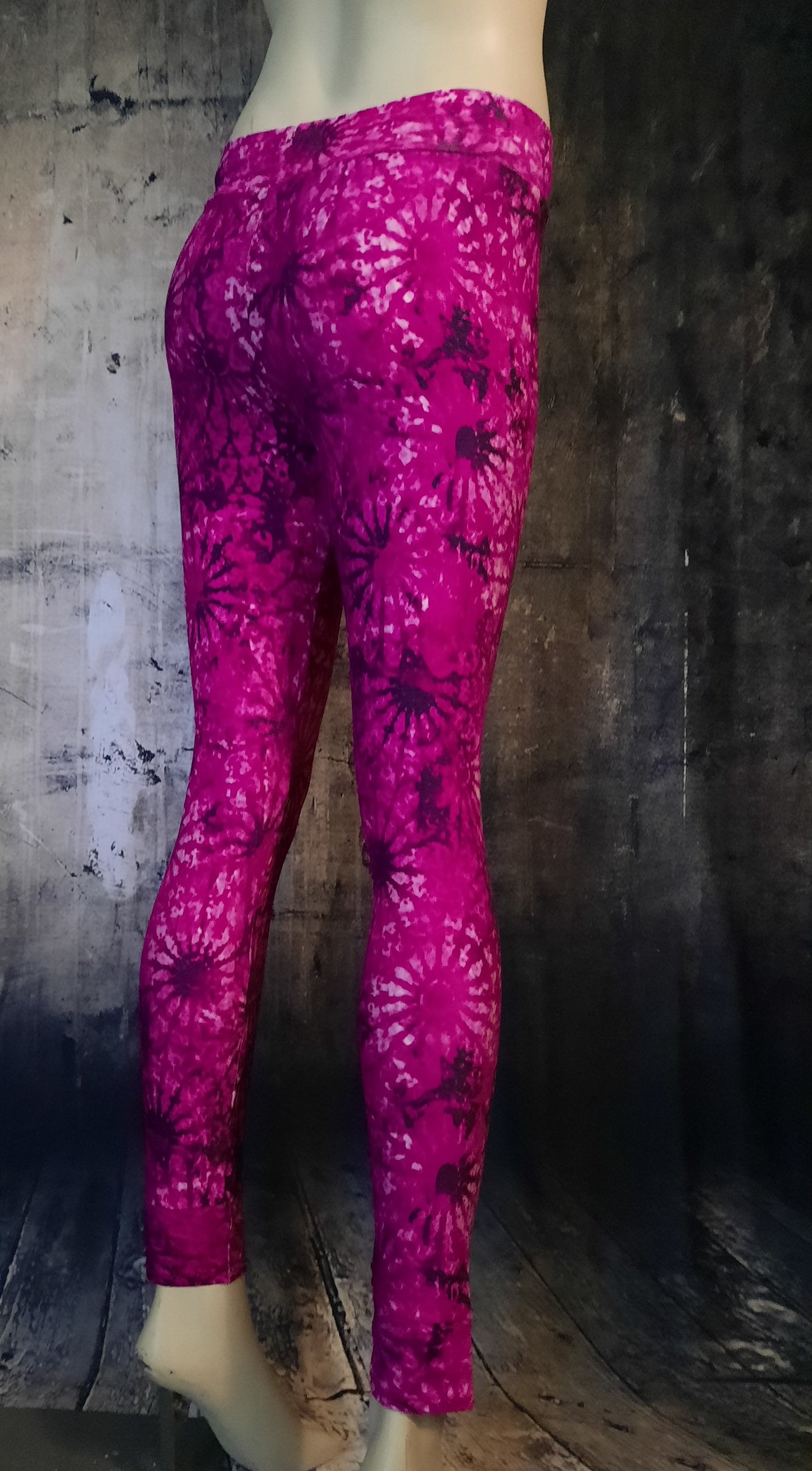 Leggings Batik mit Mandalamuster - Größe S