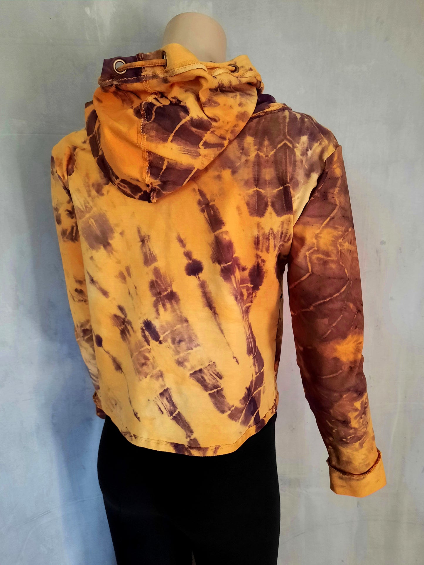 Jacke Batik mit Kapuze - Größe M