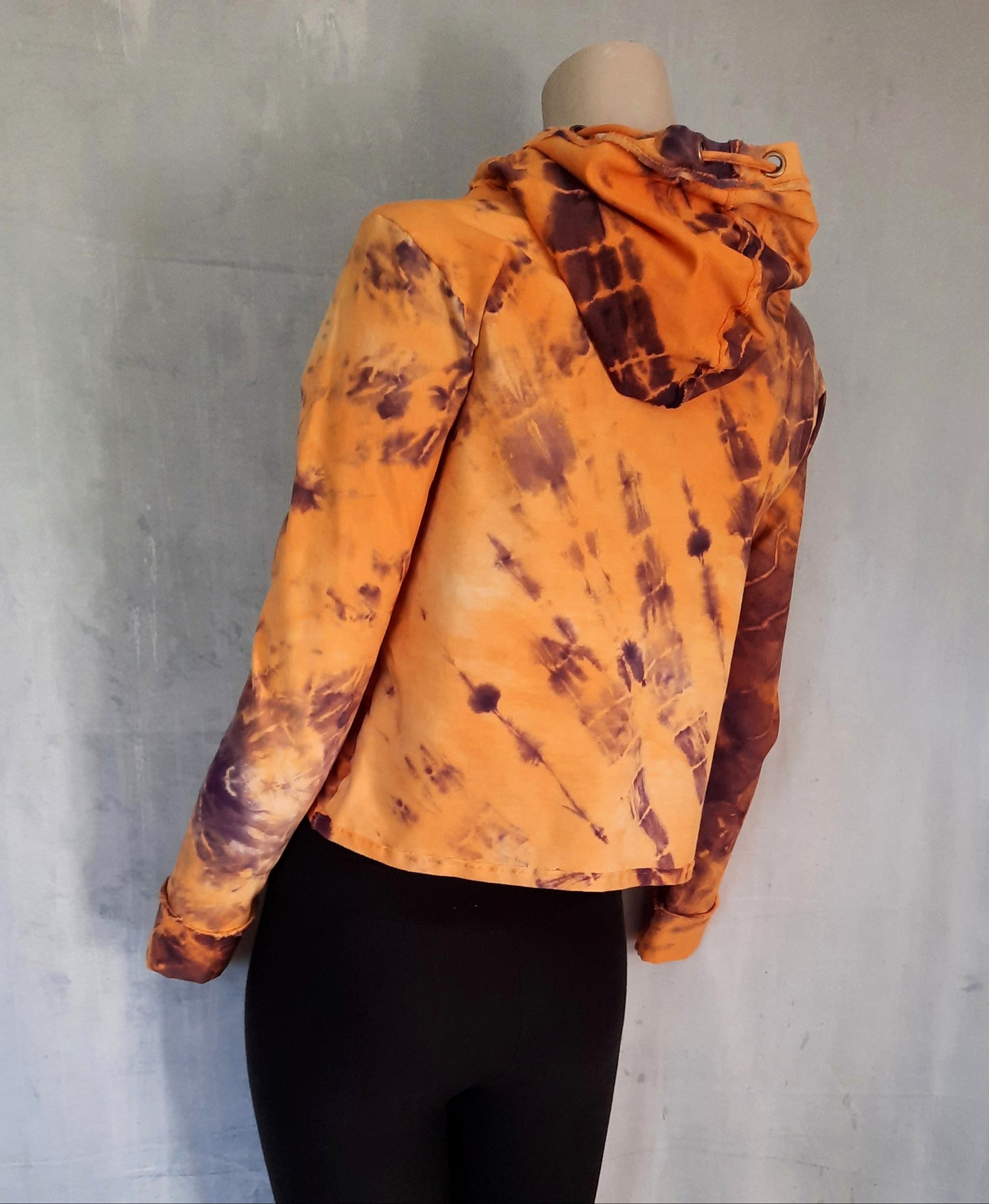 Jacke Batik mit Kapuze - Größe M