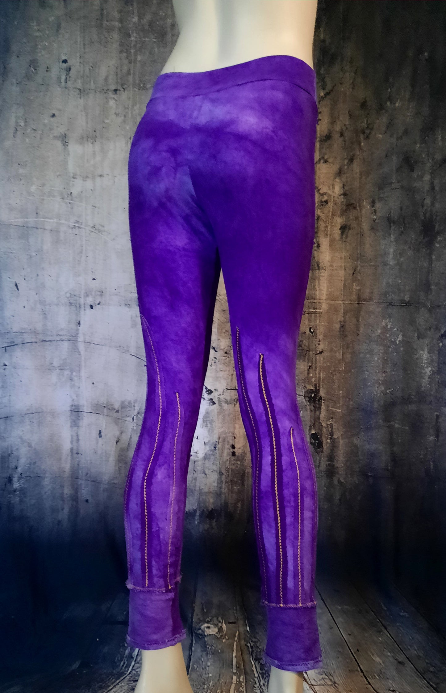 Leggings Batik mit Applikationen - Größe S