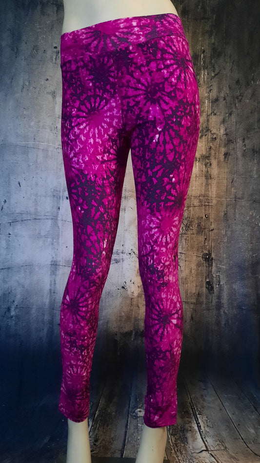 Leggings Batik mit Mandalamuster - Größe S